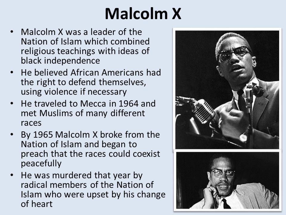 Malcolm x charismatic leader